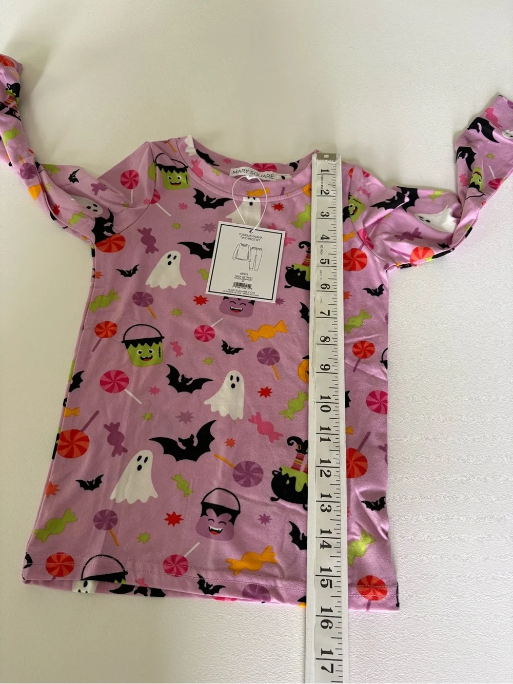 NWT Mary Square Trick or Treat Halloween Toddler Pajama Set Soft Sleep Size 3T